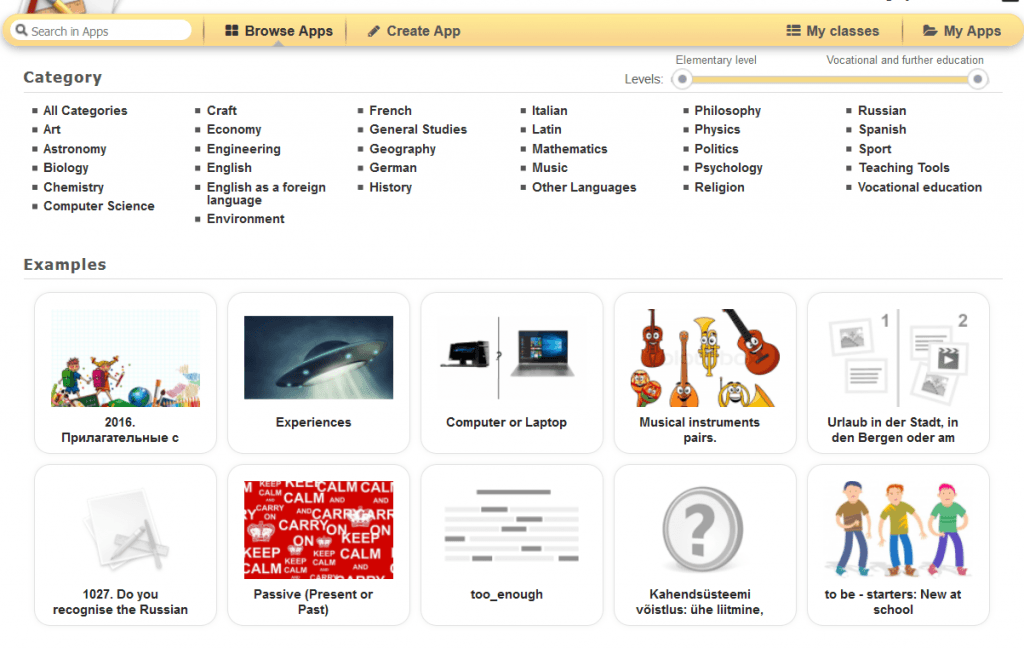 LearningApp bērniem