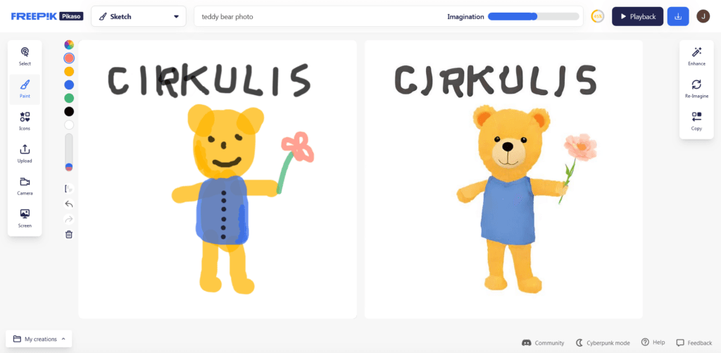 Maksligais-intelekts-Freepik Pikaso – Free AI drawing