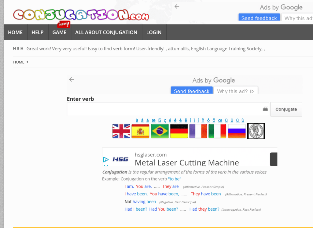 Screenshot 2022-02-06 at 20-48-51 Conjugate Verbs Conjugation English Verbs Conjugation Spanish Verbs Conjugation Portugues[…]