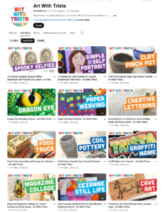 Vizuālās mākslas stundu idejas soli pa solim video pamācības