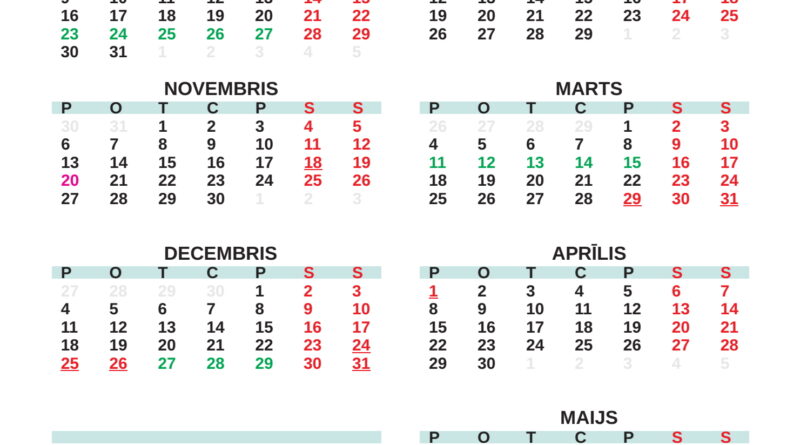 Mācību gada kalendārs 2023./2024. gadam