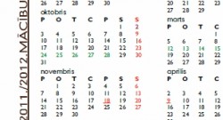 Mācību gada kalendārs 2011./2012. gadam